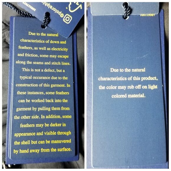 NWT|Polo Ralph Lauren Black Down Fill Moto Puffer Winter Jacket, XL - Picture 10 of 11